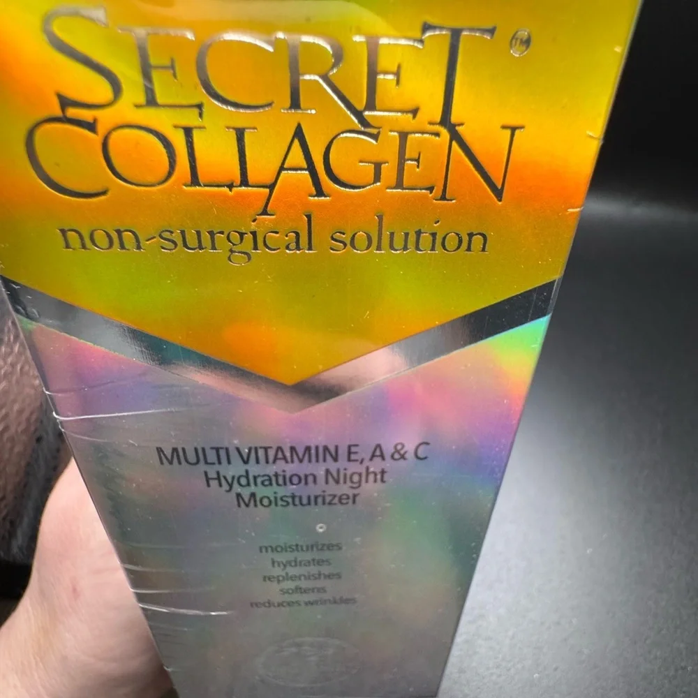 Secret Collagen Hydration Night Moisturizer 1.7oz sealed MADE IN ITALY SKINCARE